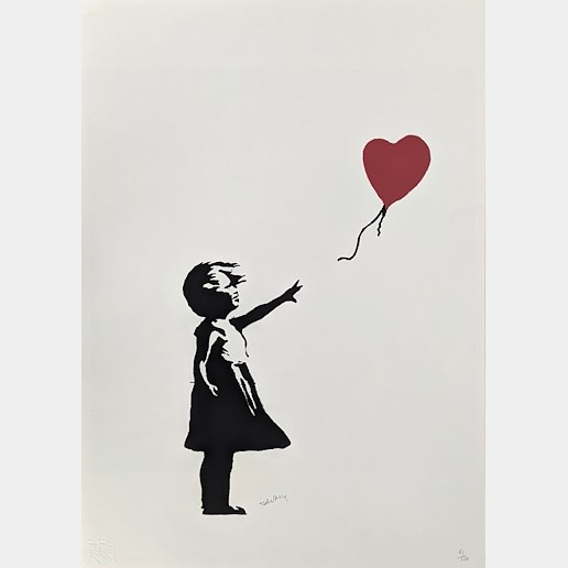 Banksy - Dívka s červeným balonem