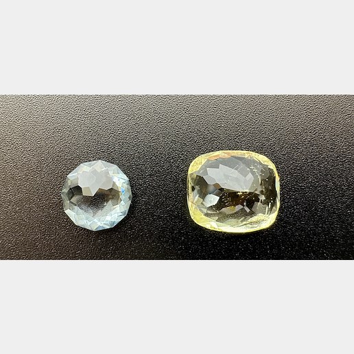 .. - Akvamarín 2,01 ct a ortoklas 6,35 ct