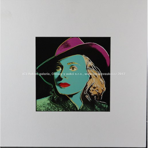 Andy Warhol - Ingrid Bergman with hat