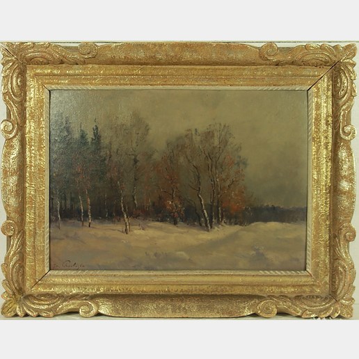 Josef Procházka - V zimě na kraji lesa
