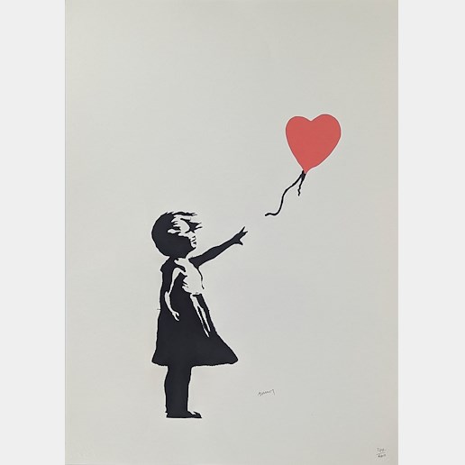 Banksy - Dívka s červeným balonem