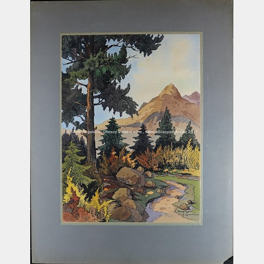 Karel Toman (1889) - Horská stezka ve Vysokých Tatrách