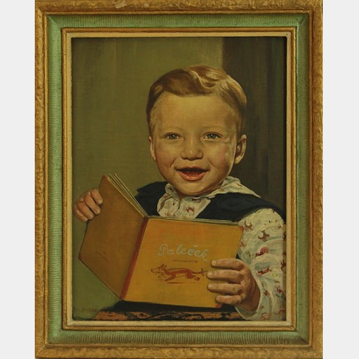 Bureš - Dítě s knížkou "Paleček"