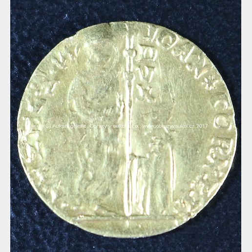Zlatá mince - 1 Zecchino - Alvise Mocenigo IV., ryzost: 999/1000, hmotnost: 2,62 g, Benátská republika