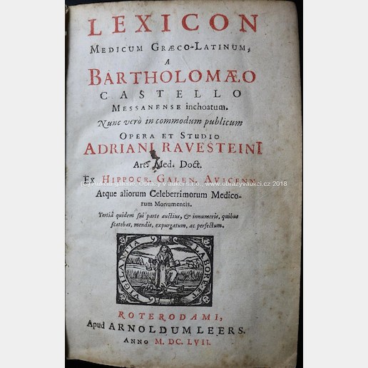 Bartolomeo Castelli - Lexicon medicum Graeco-Latinum 