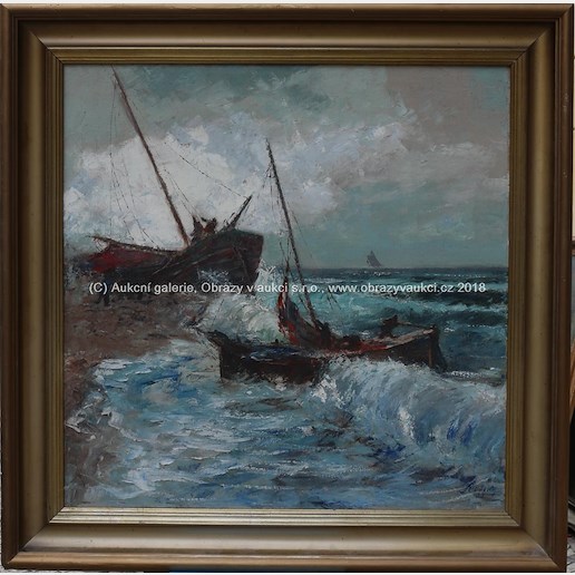Josef Svoboda - Rybáři na pobřeží