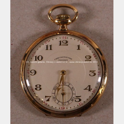 značeno - Pánské zlaté kapesní hodinky, punc Lyra Z-34, ryzost 585/1000, hrubá hmotnost 66,71 g