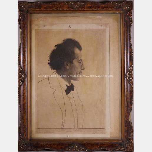 Emil Orlik - Portrét Gustava Mahlera