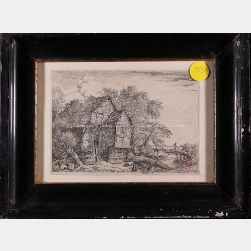 J.R Ruisdael - Venkovské stavení