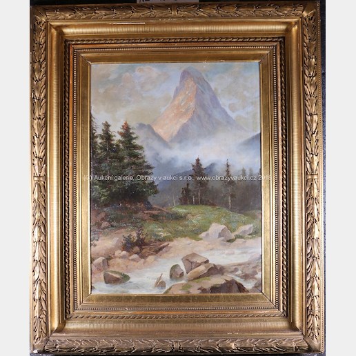 středoevropský malíř počátku 20. stol. - Matterhorn