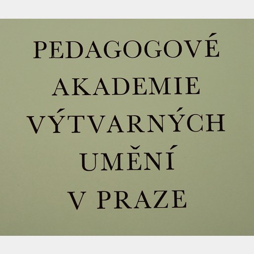 Pedagogové AVU v Praze - Soubor grafických listů