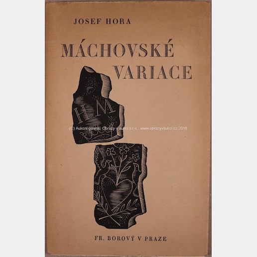 Josef Hora - Máchovské variace - Podpisy grafika a ilustrátora