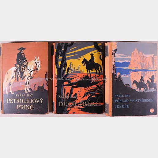 Karel May - Soubor 3 knih od Karla Maye: Petrolejový princ, Duch prérie a Poklad na Stříbrném jezeře