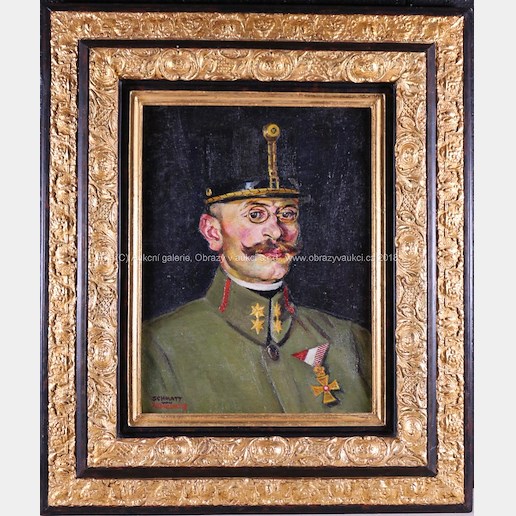Miklos Michalowitz - Halbporträt von Schmatt in Uniform