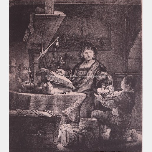 Rembrandt van Rijn - Jan Uijtenbogaert (zv. vážič zlata)