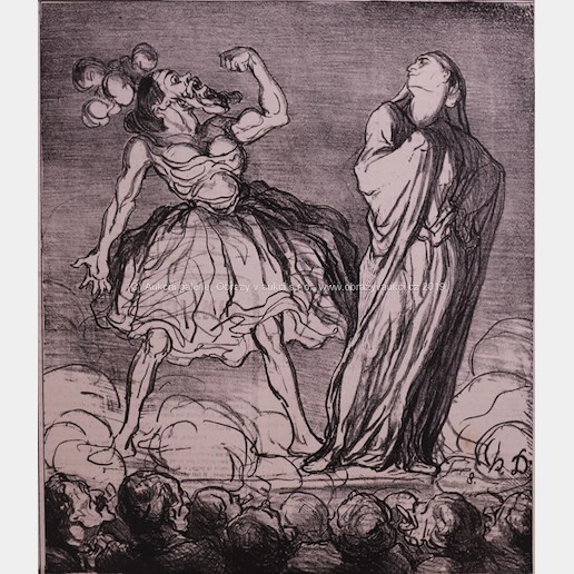 Honoré Daumier - Z divadla