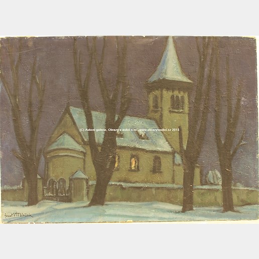 František Vít Blažek - Románský kostelík ve Skvrňově
