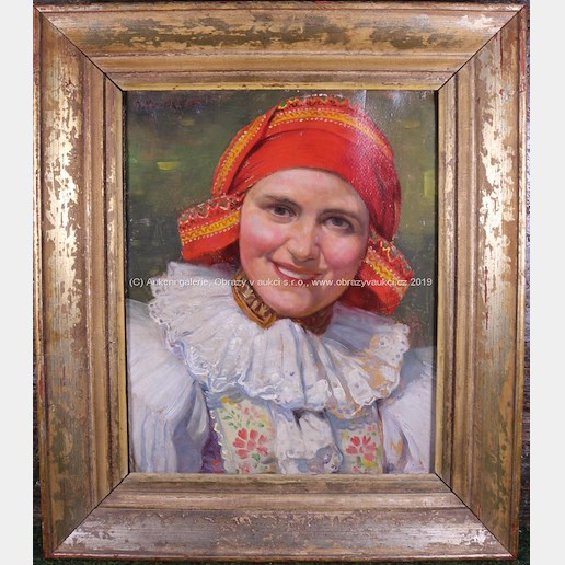 Josef Koudelka - Usměvavé krojované děvče
