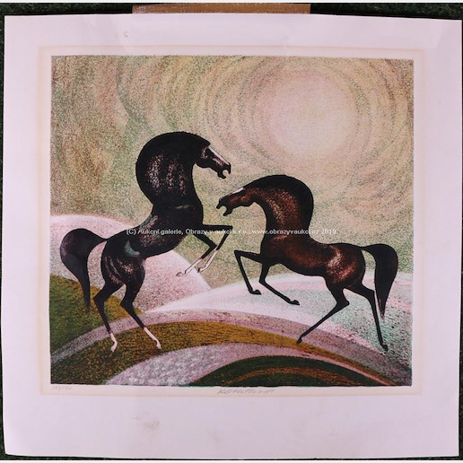 Karel Oberthor - Dva koně