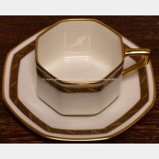 porcelánka Rosenthal - Mocca šálek s podšálkem