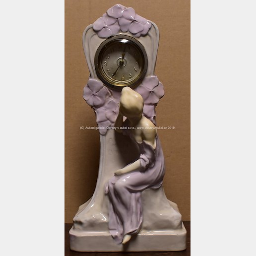 značeno A - Dámské figurální hodiny stolní - A´ toutes heures bonheur