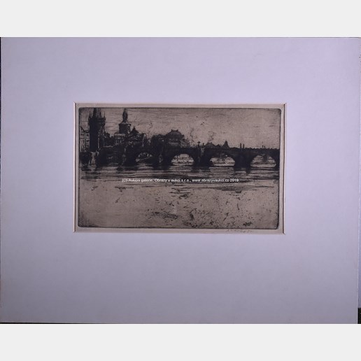 Jan Charles Vondrouš - Soubor 2 prací: Benátky a Karlův most
