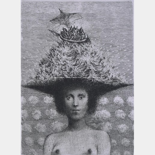Albín Brunovský - Dáma v klobouku VII - Lady with a Hat VII