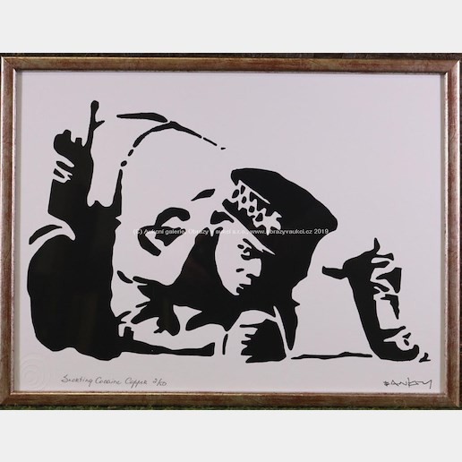 Banksy - Snorting Cocaine Copper