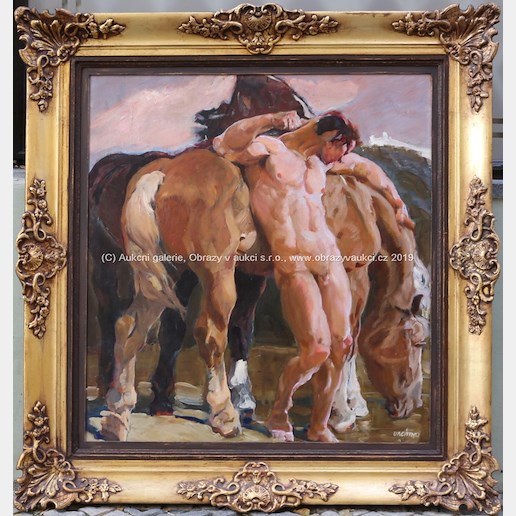 Ludvík Vacátko - Muž s koňmi