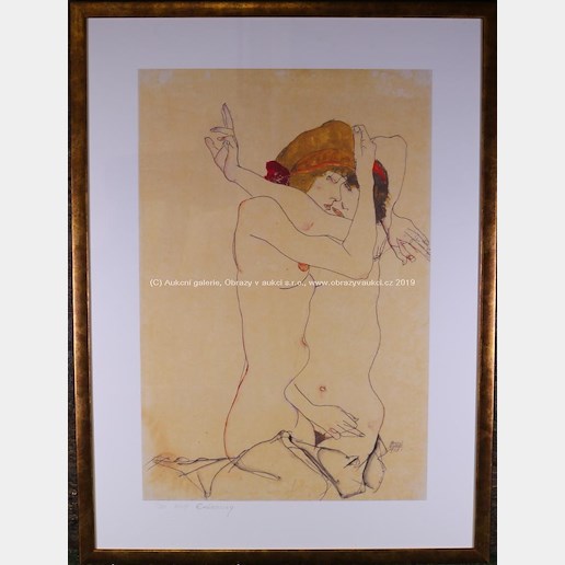 Egon Schiele - Embracing