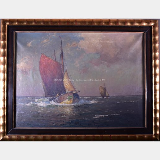 Rudolf Antonín Guba - Loďky na moři