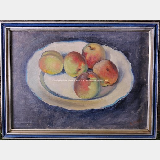 Rudolf Vejrych - Zátiší s jablky