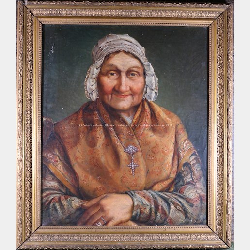H. Baekelandt - Portrét ženy v šátku