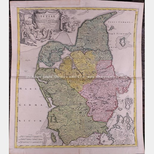 Johann Baptista Homann - Mapa Jutska