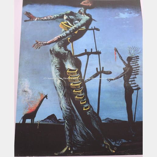 Salvador Dalí - Hořící žirafa