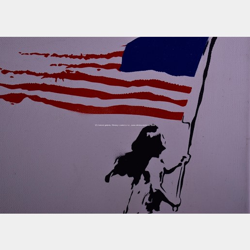 Banksy - Americká vlajka