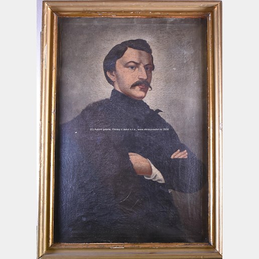 Antonín Machek - Portrét muže s knírkem
