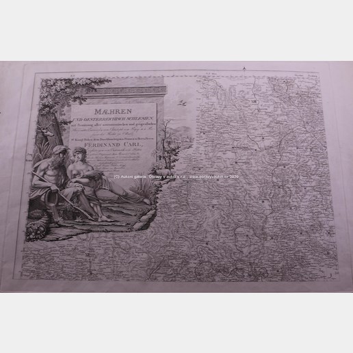 Christopher von Passy - Soubor 4 map Moravy a Rakouského Slezska r. 1810