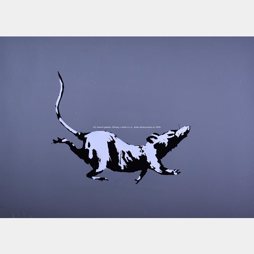 Not Banksy - Rat Gray 2019