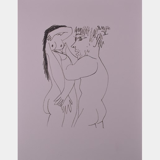 Pablo Picasso - Erotická předehra s ňadry