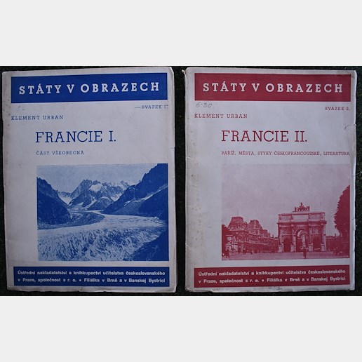 . - Soubor 4 map a 2 brožur o Francii
