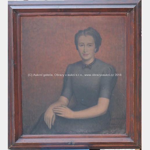 Oldřich  Kerhart - Portrét sedící ženy