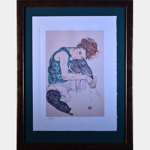 Egon Schiele - Žena v zeleném