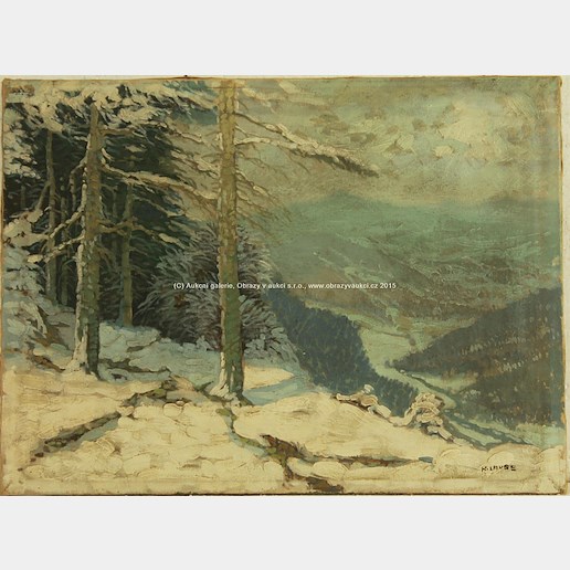 Karel Laube - Údolí pod sněhem