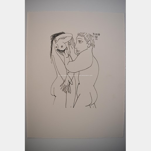 Pablo Picasso - Erotická předehra s ňadry IV.
