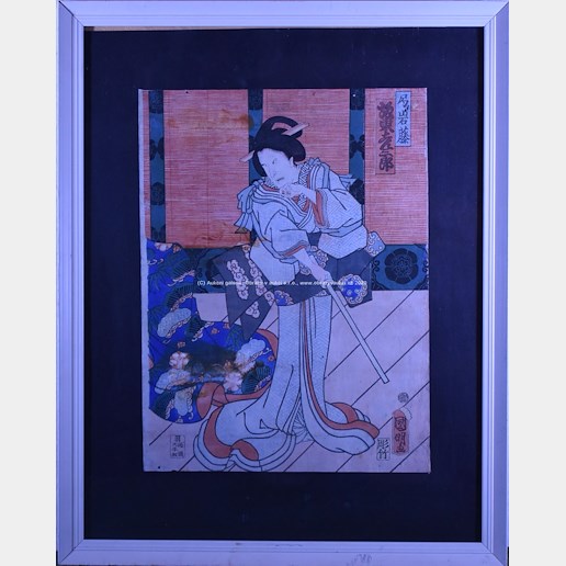 Kunisada - Žena a meč
