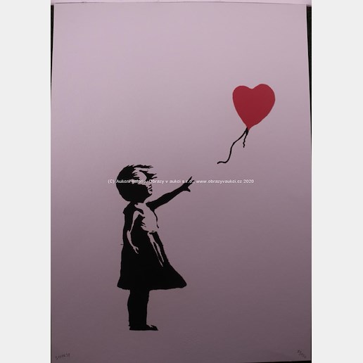 Banksy - Děvčátko s červeným balonem