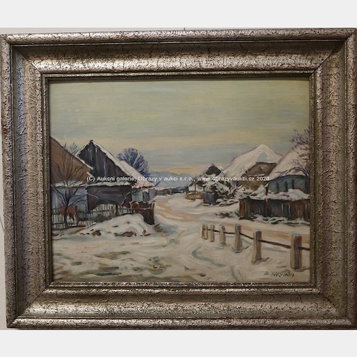 Alois Kalvoda - Cesta zimní vesnicí