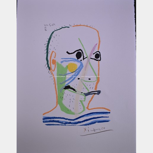 Pablo Picasso - Kuřák - The Man smoking