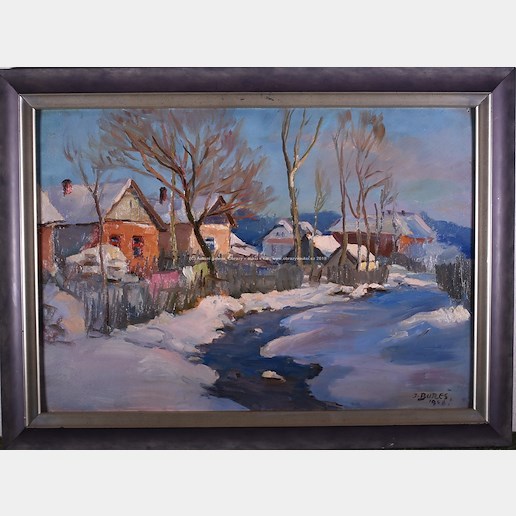 Josef Bureš - Vesnice v zimě